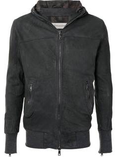 Giorgio Brato hooded leather zipped jacket