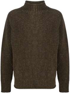 YMC mock-neck knitted jumper