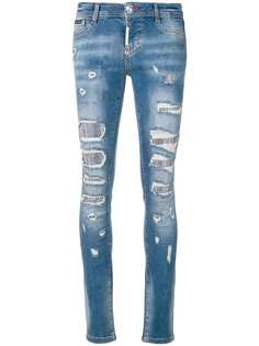 Philipp Plein джинсы скинни с декором