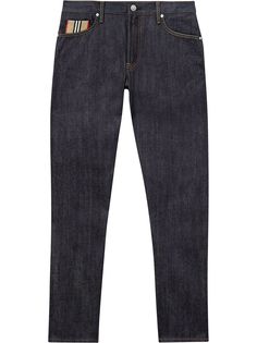 Burberry прямые джинсы с отделкой Icon Stripe