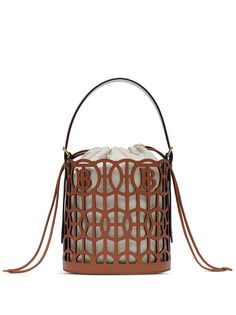 Burberry сумка-ведро с вырезами