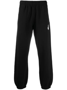 Off-White спортивные брюки с диагональными полосками