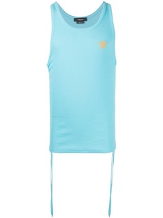 Versace топ в рубчик с декором Medusa