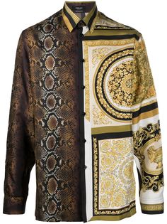 Versace рубашка с принтом