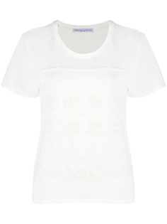 Ermanno Scervino футболка с вышивкой и круглым вырезом