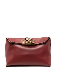 Alexander McQueen four-ring Skull clutch