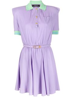 Versace short-sleeve polo dress