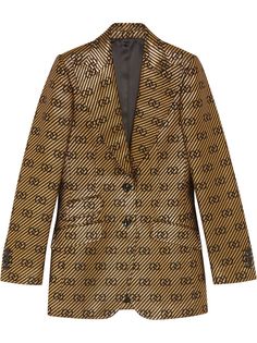 Gucci metallic single-breasted blazer