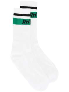 Rhude носки с контрастными полосками и логотипом