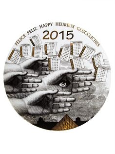Fornasetti тарелка с принтом календаря 2015