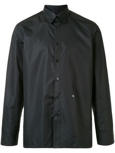 Raf Simons рубашка на пуговицах с вышитым логотипом