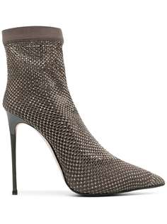Le Silla туфли-носки Gilda 100 с кристаллами