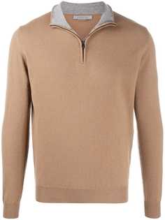 Corneliani джемпер тонкой вязки с высоким воротником