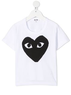 Comme Des Garçons Play Kids heart-print T-shirt