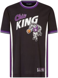 Dolce & Gabbana футболка с графичным принтом Chic King