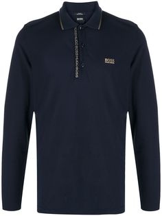 Boss Hugo Boss рубашка поло с вышитым логотипом