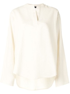 Sofie Dhoore notched-collar long-sleeve top