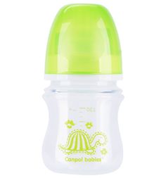 Бутылочка Canpol Colourful animals с широким горлышком, полипропилен, с 3 мес, 120 мл