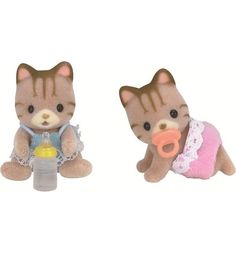 Игровой набор Sylvanian Families Полосатые котята-двойняшки 4 см
