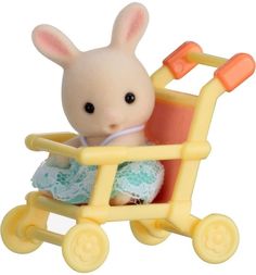 Игровой набор Sylvanian Families Кролик в коляске 4 см