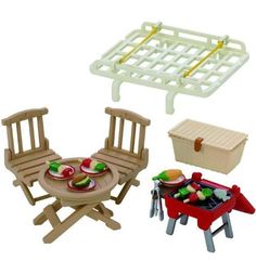 Игровой набор Sylvanian Families Семейный пикник с багажником для красного автомобиля