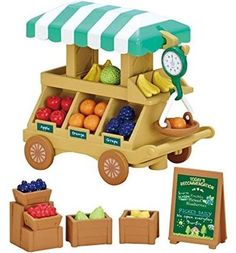 Игровой набор Sylvanian Families Тележка с фруктами
