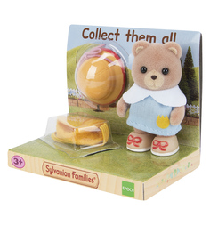 Игровой набор Sylvanian Families Малыши в сундучках Медвежонок с рюкзаком и шляпой