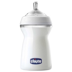 Бутылочка Chicco Natural Feeling с силиконовой соской, полипропилен, с 6 мес, 330 мл, 1 шт