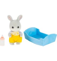 Игровой набор Sylvanian Families Малыш Серый Кролик 4.5 см