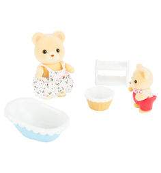Игровой набор Sylvanian Families Мама купает малыша 8 и 6.5 см
