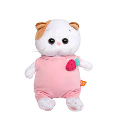 Мягкая игрушка Budi Basa Ли Ли Baby в розовом комбинезоне с клубничкой 20 см