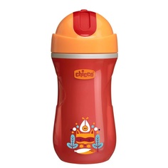 Чашка-поильник Chicco Sport Cup с трубочкой, от 14 месяцев