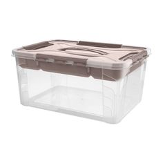 Ящик Эконова универсальный «Grand box» для хранения с замками и вставкой органайзером,15.3 л