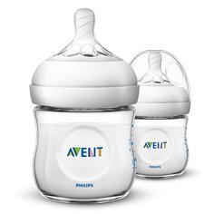 Бутылочка Avent Natural для кормления SCF030/27, полипропилен, 125 мл
