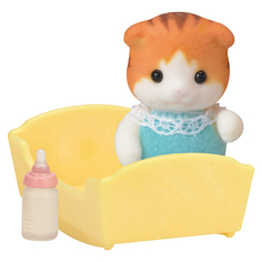 Игровой набор Sylvanian Families Малыш Рыженький котенок