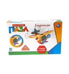 Конструктор-пазл 1Toy Гидроплан (19 дет.)