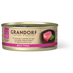 Корм для кошек Grandorf беззерновой, с тунцом 70 г