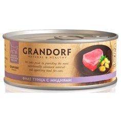 Корм для кошек Grandorf беззерновой, с тунцом, с моллюсками 70 г