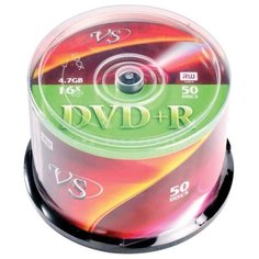 Диск DVD+R VS 4.7 GB 16x cake box 50 шт.
