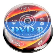Диск DVD-R VS 4.7 GB 16x cake box 25 шт.