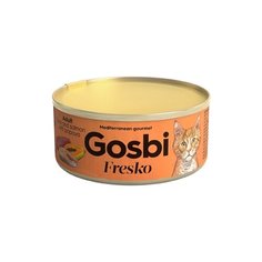 Корм для кошек Gosbi с лососем, с папайей 70 г