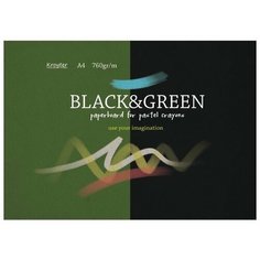 Альбом для рисования Кройтер Black and Green 29.7 х 21 см (A4), 760 г/м², 10 л.