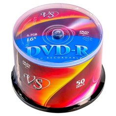 Диск DVD-R VS 4.7 GB 16x cake box 50 шт.