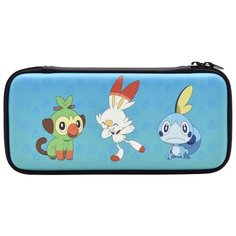 HORI Защитный чехол Hard Pouch Pokémon Sword & Shield Edition для консоли Nintendo Switch (NSW-219U) красный/голубой