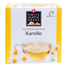 Чай травяной Swiss Alpine herbs Camomile в пирамидках, 14 шт.