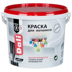 Краска акриловая DALI Для потолков матовая снежно-белый 5 л