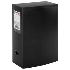 BRAUBERG Короб архивный Energy А4, пластик 100 мм черный