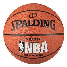 Баскетбольный мяч Spalding NBA Silver, р. 7 оранжевый