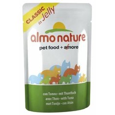 Корм для кошек Almo Nature Classic, с тунцом 24шт. х 55 г (кусочки в желе)