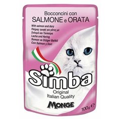 Корм для кошек Simba беззерновой, с лососем 100 г